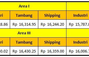 Harga Dasar Solar Industri Pertamina Periode 1 – 14 Januari 2022