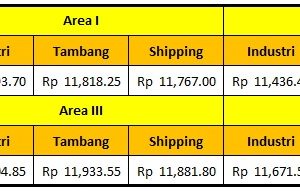 Harga Dasar Solar Industri Pertamina Periode 15 – 28 Februari 2021
